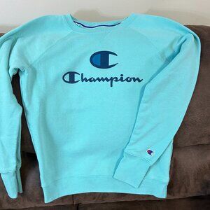 Teal Champion crew neck